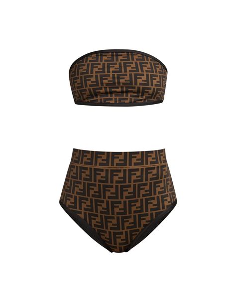 fendi bikini australia|Fendi high waisted swimsuit.